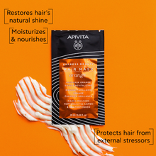 Load image into Gallery viewer, Apivita Shine &amp; Revitalizing Hair Mask - Orange 20ml
