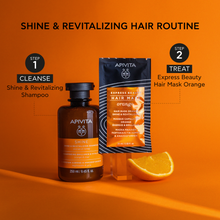 Load image into Gallery viewer, Apivita Shine &amp; Revitalizing Hair Mask - Orange 20ml
