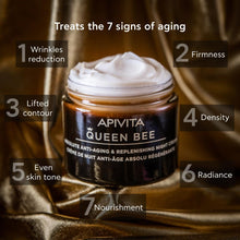 Load image into Gallery viewer, Apivita Queen Bee Anti-Aging &amp; Replenishing Night Cream 50ml
