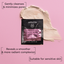 Load image into Gallery viewer, Apivita Pink Clay Gentle Cleansing Face Mask 2X8ml
