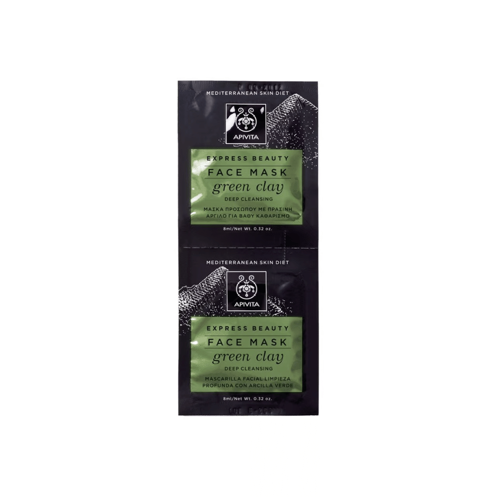 Apivita Express Face Mask Green Clay 2X8ml