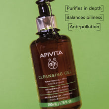 Load image into Gallery viewer, APIVITA Purifying Cleansing Gel Oily/Combination Skin 200ml
