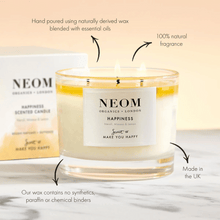 Load image into Gallery viewer, Neom MAKE YOU HAPPY Happiness Scented Candle (3 Wick)
